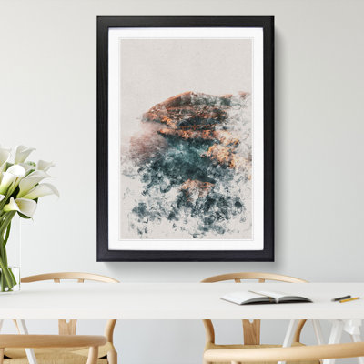 Coastline of Ibiza in Spain - Picture Frame Painting