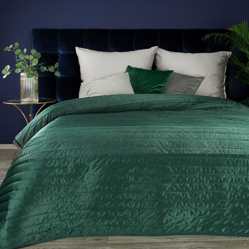 Megaira Bedspread, Dark/Green