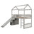 Loft Bed With 2 Drawers And Slide, House Bed With Slide-949401678