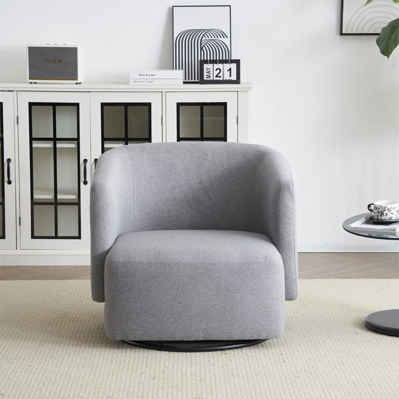 Daurenbek Upholstered Swivel Armchair