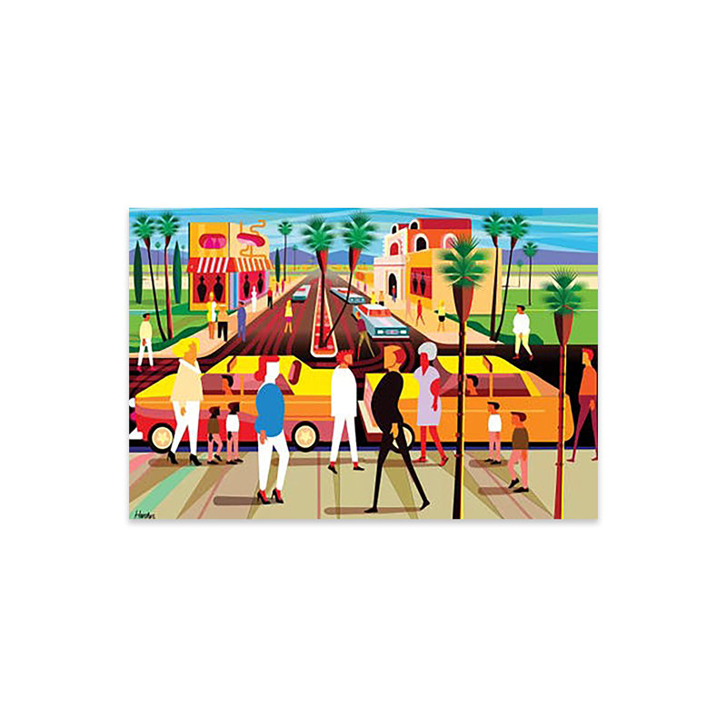 «El Paseo Palm Springs» par Charles Harker - impression non encadrée, H 16 po x l 24 po x P 0,25 po