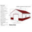 Remise de grange de garage en métal de 51 pi x 31 pi - Remise de rangement en acier durable pour l'extérieur