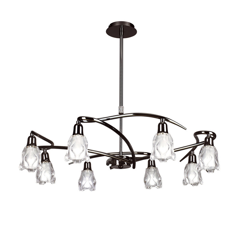 Amel 8 - Light Black Chrome Kitchen Island Pendant