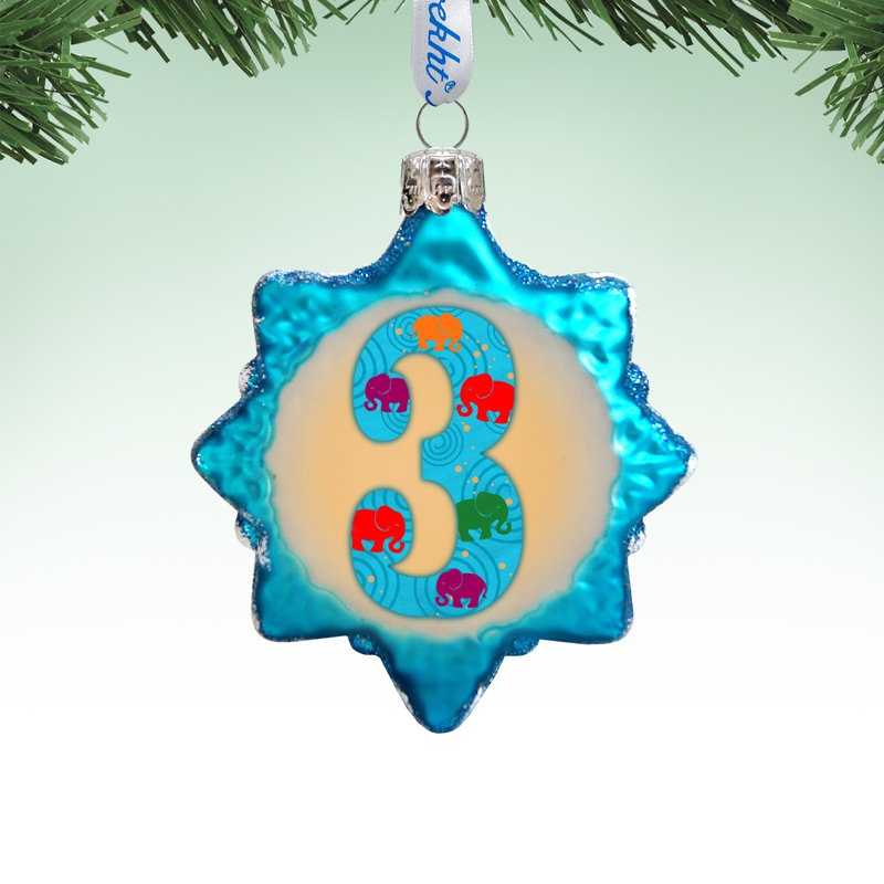 Keepsake 3 Mini Glass Ornament