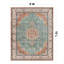 Tapis traditionnel lavable antidérapant à médaillon traditionnel-1782280047