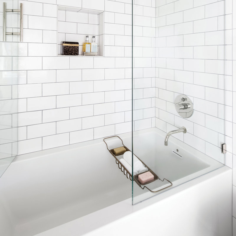 Cameron 1 Soaker Tub 60X32X20.625, White, Left