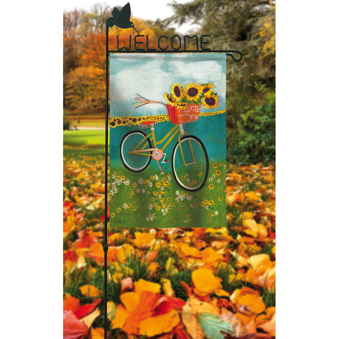 Malloree Iron Adjustable Garden Flagpole August Grove®