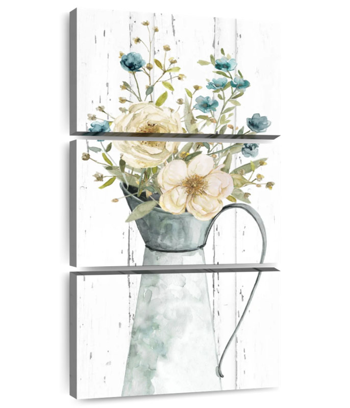 Bouquet de fleurs de ferme II, H 62 po x l 30 po