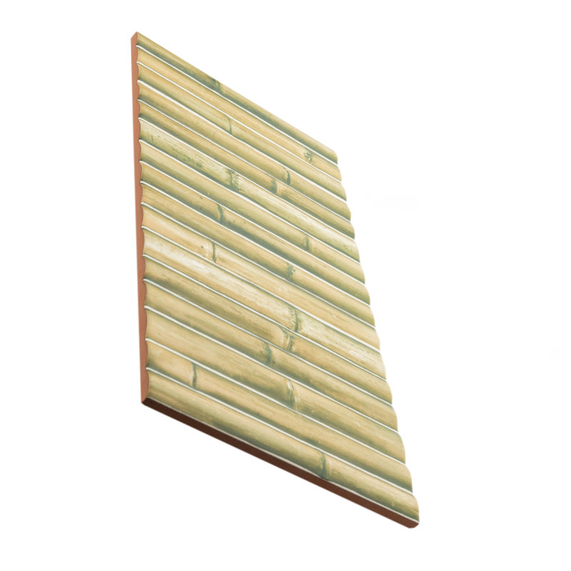 Bamboo 5.88'' W x 11.88'' L Tile, Matcha Green