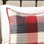 6 pièces courtepointe à chevrons, rouge, double / grand, thème Buffalo Plaid, housse de literie douce et moelleuse lavable à la machine