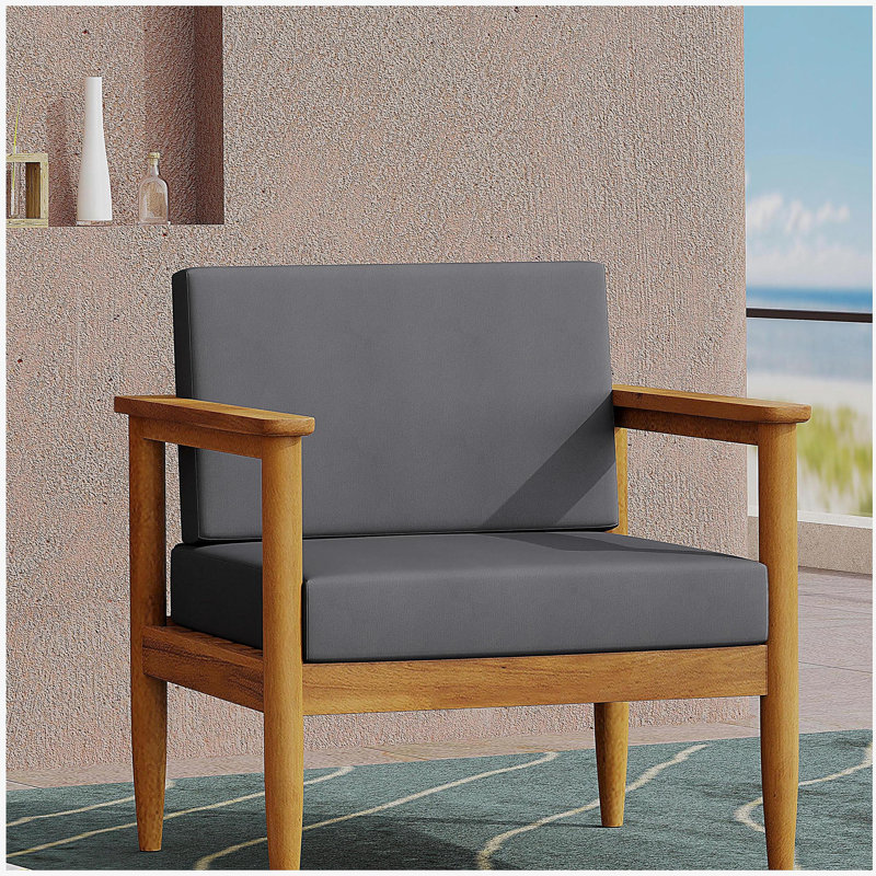 Fauteuil club en bois
