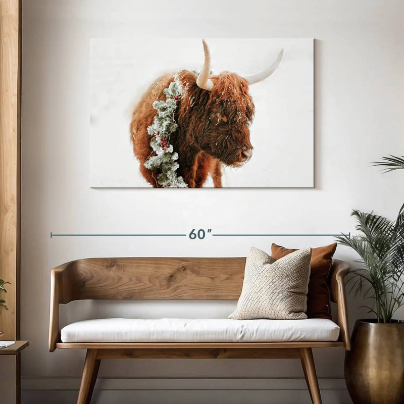 Brampt Christmas Cow, 30" H x 45" W