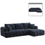 Canapé modulaire rembourré en L 3 pièces avec deux coussins Classic-1262529625-1262529627