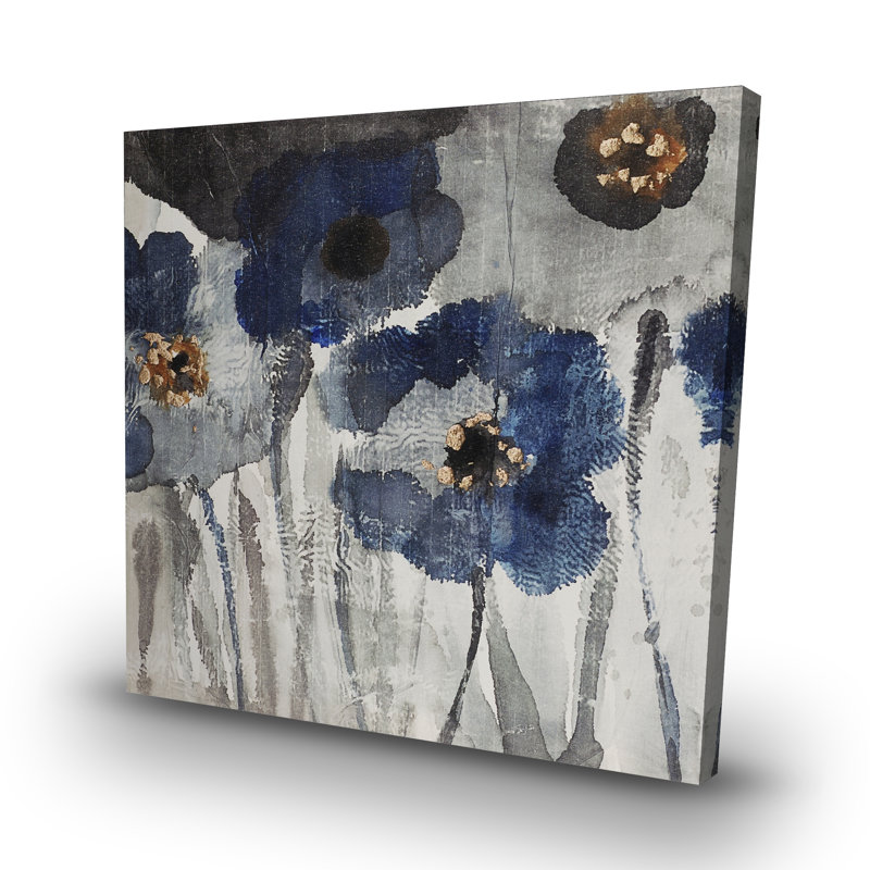 blurry flowers - 32"x32" art on canvas