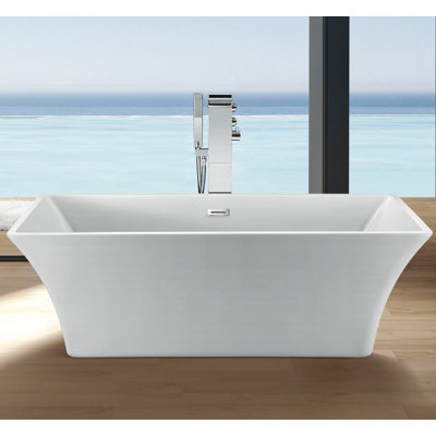 Dax 66.5'' x 29'' Soaking Acrylic Bathtub