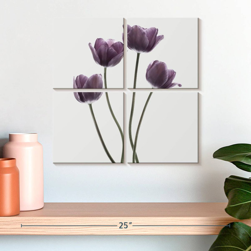 Harnek Tulips Purple, 18" H x 18" W