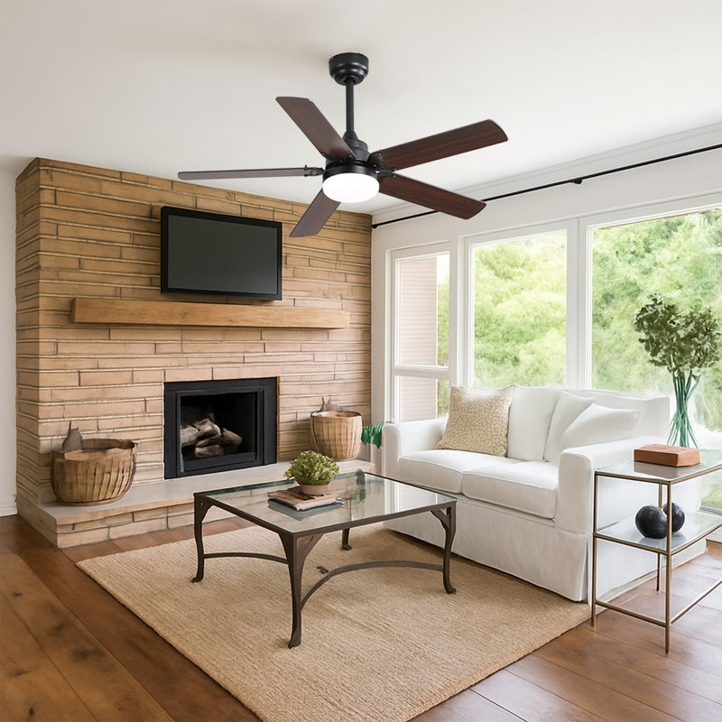 Épaisseur de la lame Whisperbloom de 42 po Ventilateur de plafond intérieur avec ampoules DEL et télécommande