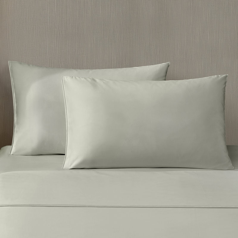 Silken Sateen TENCEL Sheet Set, Twin Extra Long Sheet Set with 1 Pillowcase, White