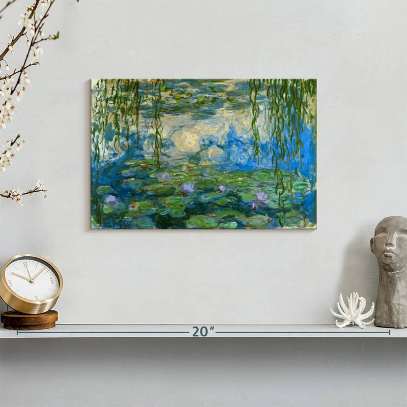 " Water Lilies ", 8" H x 12" W x 1" D