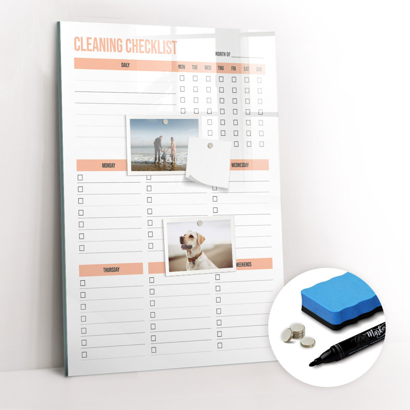 Magnetic Glass Dry Erase Board