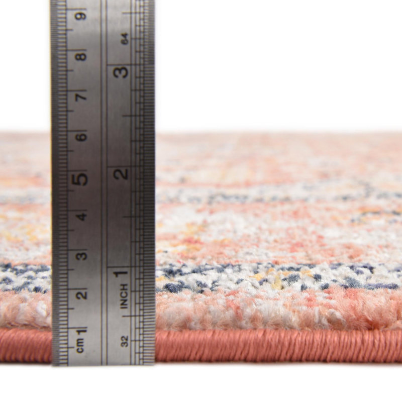 Alkire Oriental Area Rug, Runner 2' x 13', Brick Red