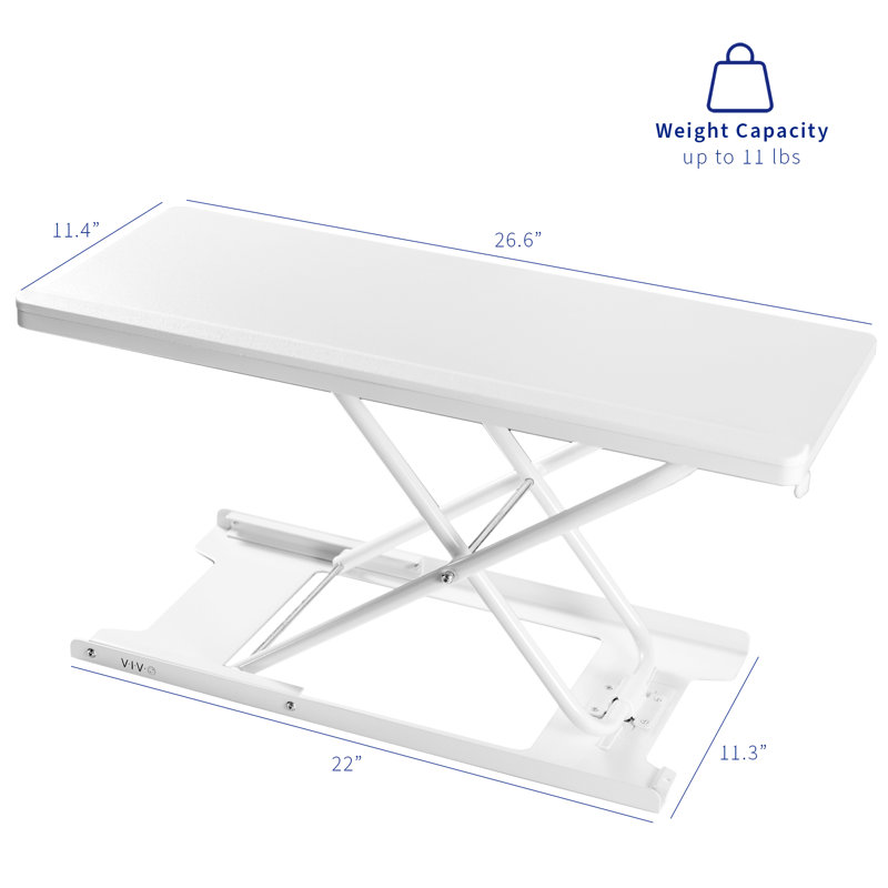 Adjustable Metal Base Standing Desk Converter