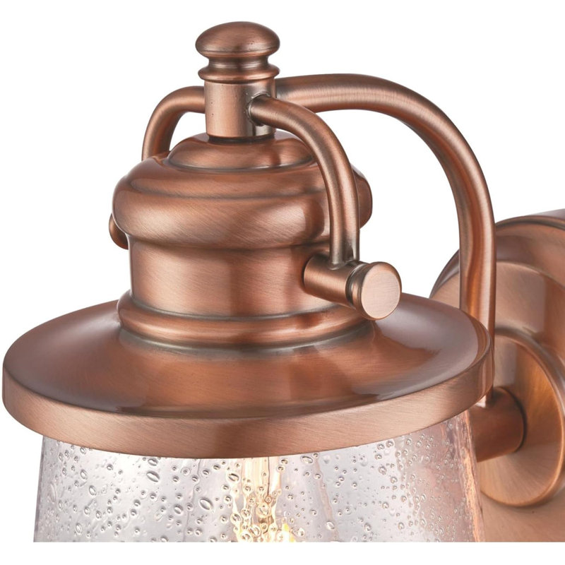 Carleny Corner Wall Light, Copper