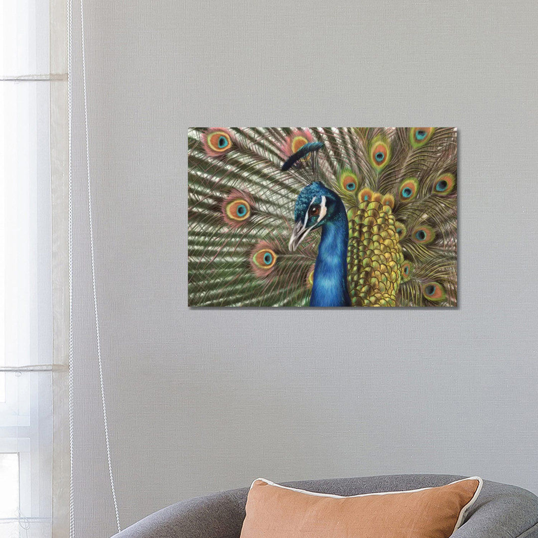 Pfau von Richard Macwee - Galerie-verpackte Leinwand Giclée auf Leinwand