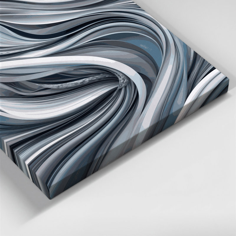 Art numérique sur toile, abstraction numérique, H 10 po x l 8 po
