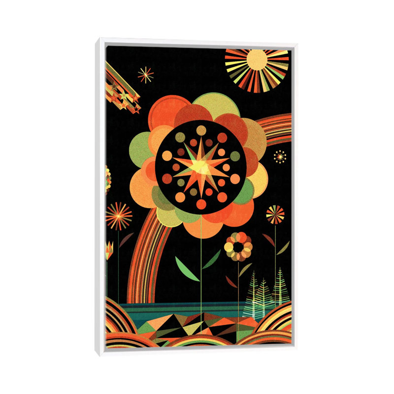 Art sur toile Joyscape, H 60 po x l 40po x P 1,5 po, Toile blanche encadrée