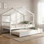 Lit simple en bois blanc avec lit gigogne - Rêves d'enfant inspirants pour les enfants de 6 ans et plus-203022037