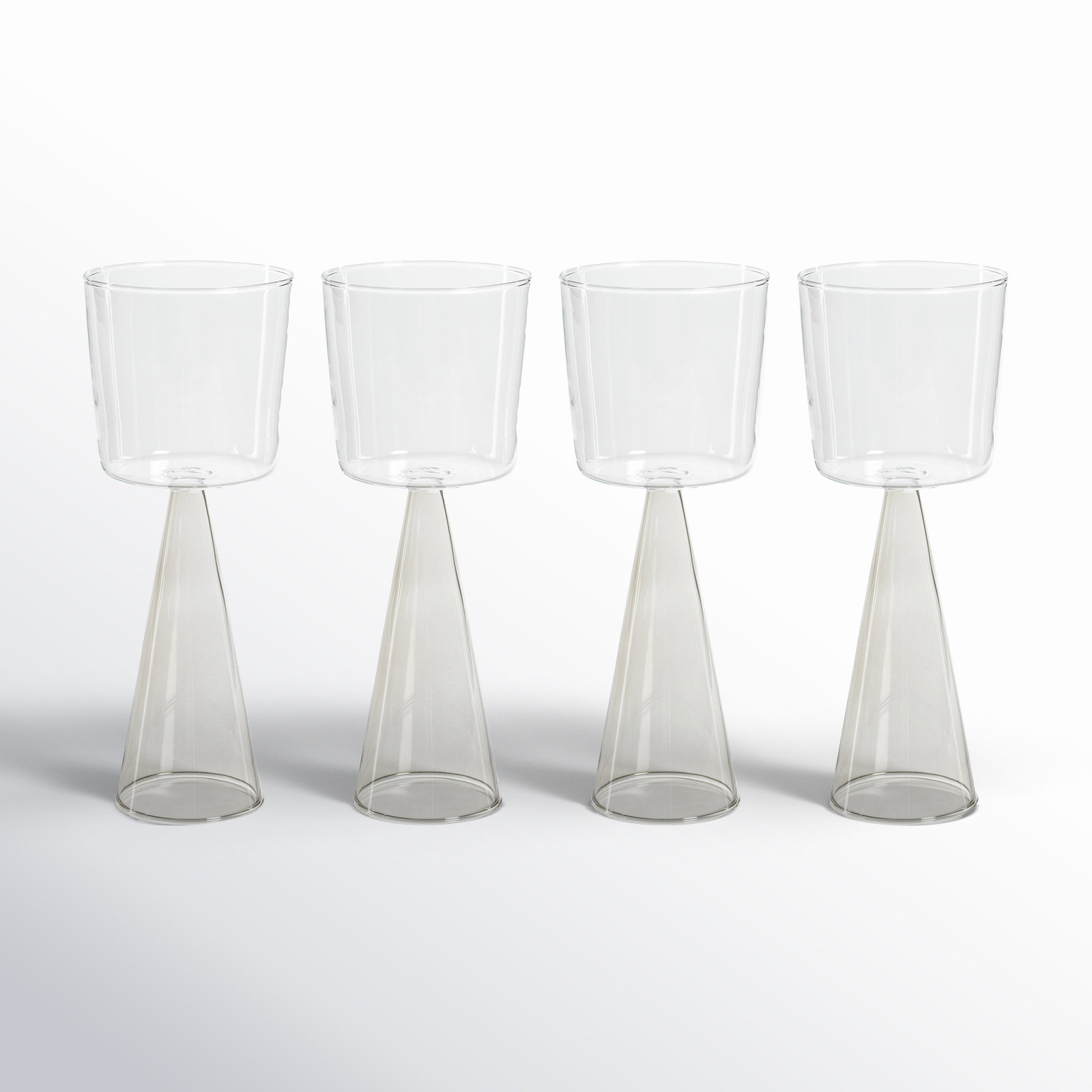 Viterbo Wine White Wine Glasses, Set of 4, Smoke, 12.51 Oz
