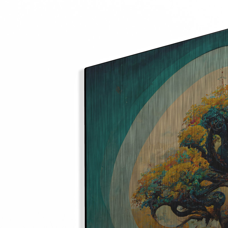 Arbre de vie 31 sur métal par Ray Heere, H 24 po x l 24 po