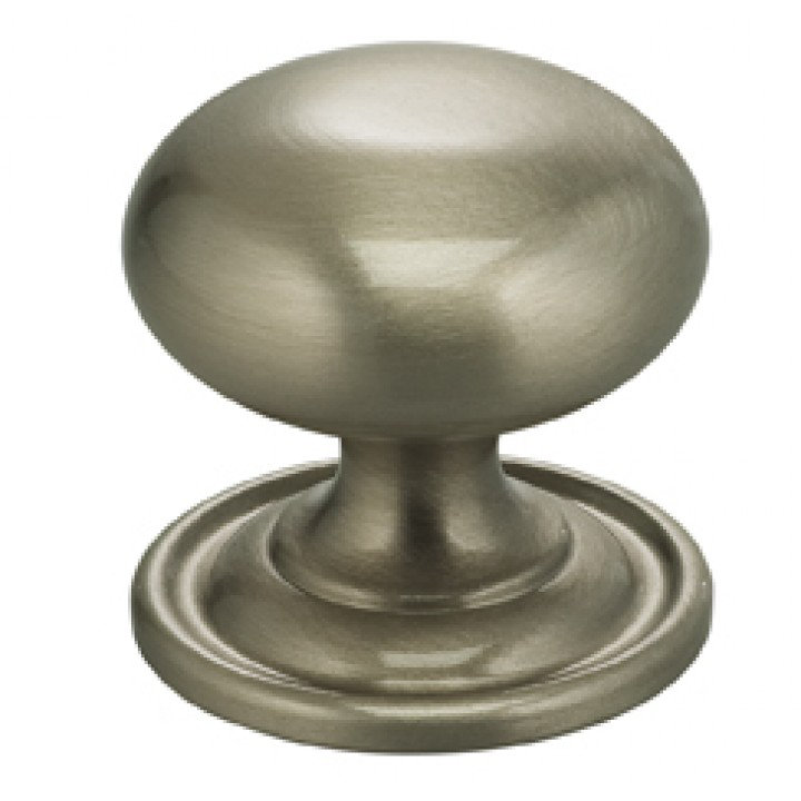 Poignée champignon surdimensionnée classique et moderne de 1 9/16 po de diamètre, Nickel satiné