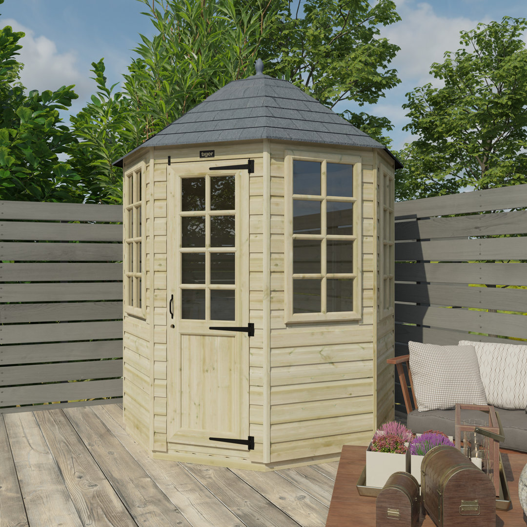 6 x 6 Ft. Shiplap Corner Summer House