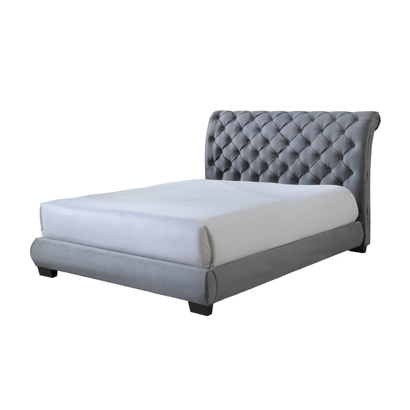 Lit plateforme tapissier Rumeal, Grand