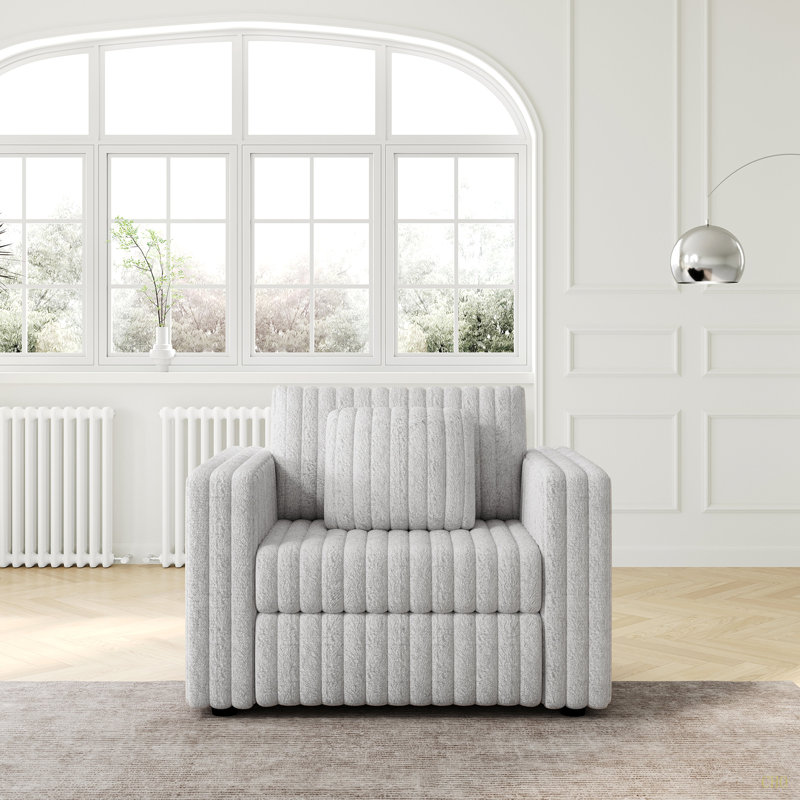 Canapé simple modulaire de 44,9 po - très confortable, élégant et fonctionnel pour la chambre à coucher et le salon