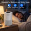 Tour Purificateur d'air pour grande maison Pi. Avec filtre HEPA H13, blanc