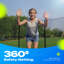 Zupapa 8ft (244cm of Diameter) Heavy Duty Trampoline with Enclosure Net