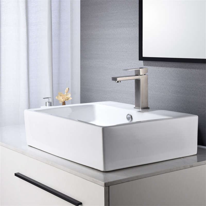 Robinet de salle de bain à cascade, robinet de meuble-lavabo à poignée simple