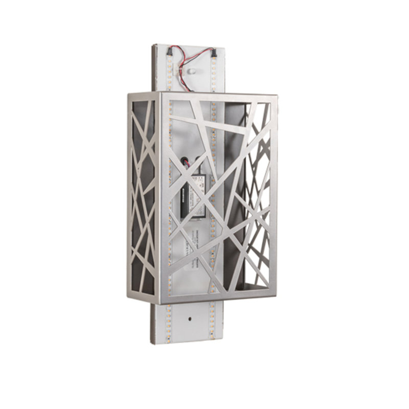 Quadrato Steel LED Flush Mounted Sconce