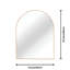 30x40" Metal Framed Arched Wall Mirror for Bathroom-1518342102