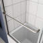 Porte de douche de baignoire, porte coulissante, avec verre trempé de 1/4 po 56-60 po x 58 po-117672401