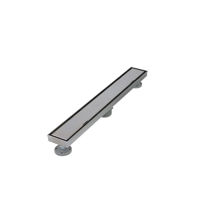 Grille de carrelage linéaire en acier inoxydable pour drain de douche, 24"
