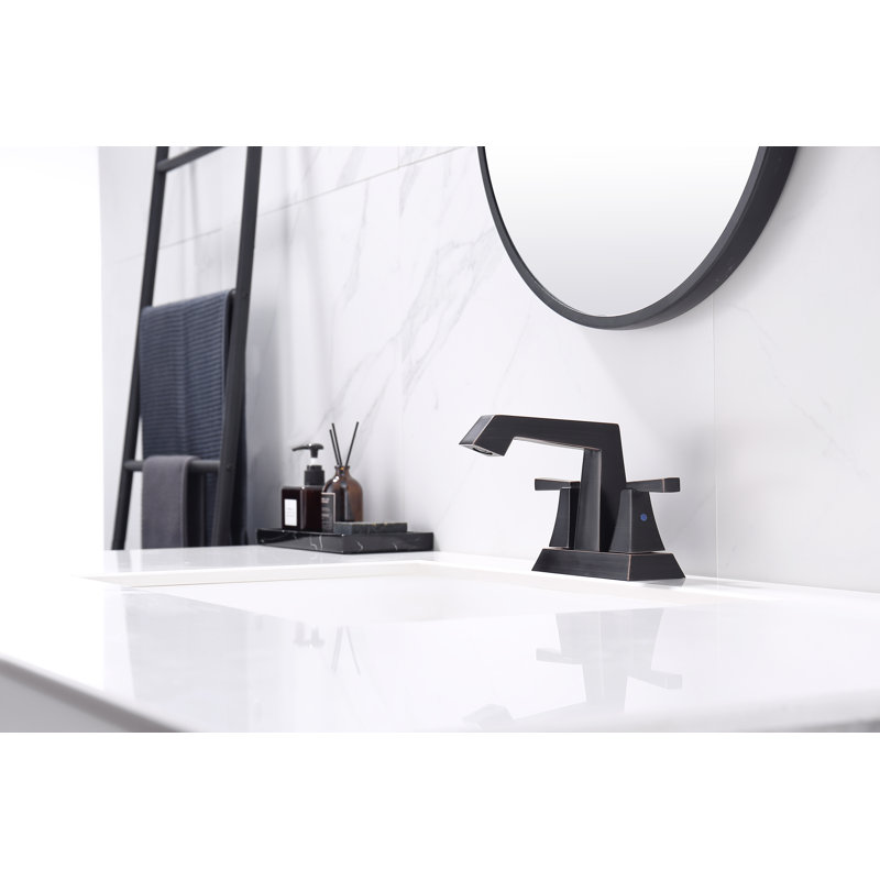 Robinet de lavabo vasque avec bonde escamotable, Bronze huilé