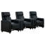 Ensemble de salon inclinable capitonné noir Kryton