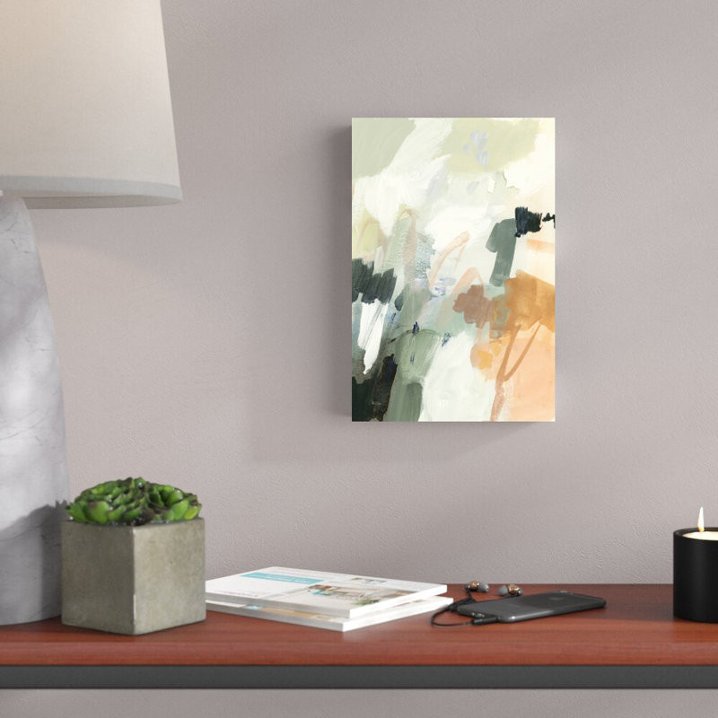 «Moss & Peach II» par Victoria Barnes, reproduction d'art sur toile tendue, H 12 po x l 8 po, Toile tendue, Sans cadre