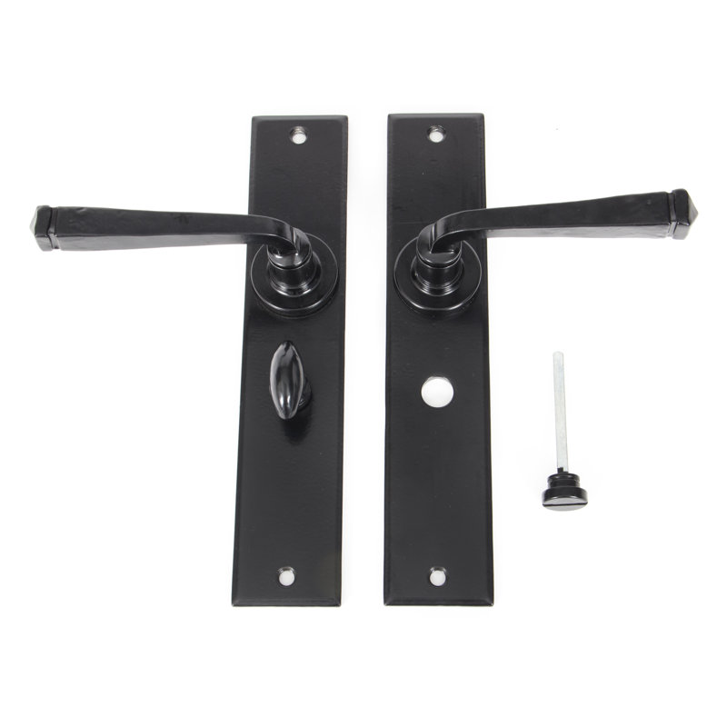 Avon Bathroom Door Handle, Black