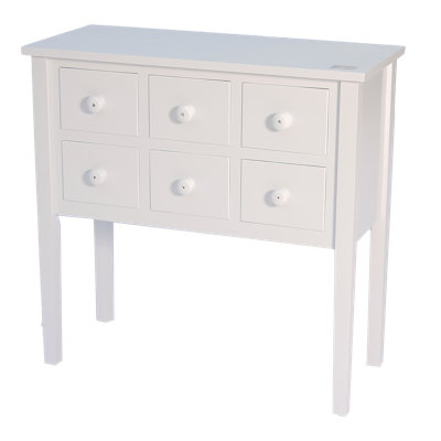 Meridian 6 -Drawer Apothecary Rectangle Accent Chest