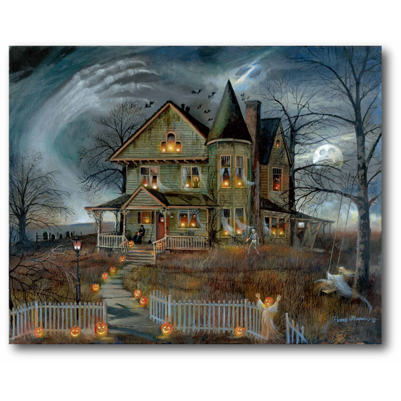 « hanté house », reproduction d’impression sur toile